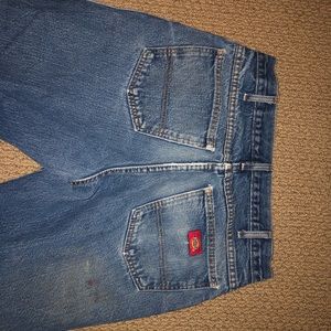 Men’s “loved-in” style Dickies jeans